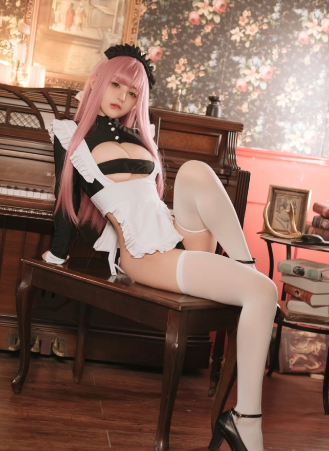 《桜井宁宁复古女仆套装，自行打包，多人游必备！》